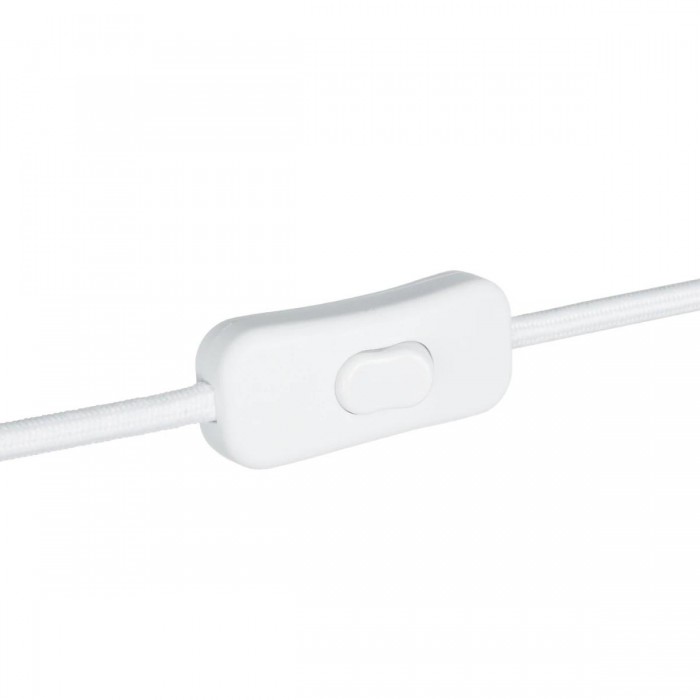 GLOBOSTAR® WHIP 77671 Μοντέρνο DIY Υφασμάτινο Καλώδιο με Διακόπτη On/Off AC 220-240V IP20 - Λευκό - Μ140 x Π2.7 x Υ1.9cm GLOBOSTAR® WHIP 77671 Μοντέρνο DIY Υφασμάτινο Καλώδιο με Διακόπτη On/Off AC 220-240V IP20 - Λευκό - Μ140 x Π2.7 x Υ1.9cm