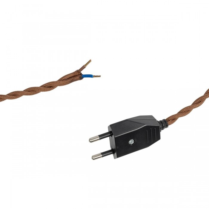 GLOBOSTAR® WHIP 77673 Μοντέρνο DIY Πλεκτό Καλώδιο με Διακόπτη On/Off AC 220-240V IP20 - Καφέ & Μαύρο - Μ140 x Π2.7 x Υ1.9cm GLOBOSTAR® WHIP 77673 Μοντέρνο DIY Πλεκτό Καλώδιο με Διακόπτη On/Off AC 220-240V IP20 - Καφέ & Μαύρο - Μ140 x Π2.7 x Υ1.9cm