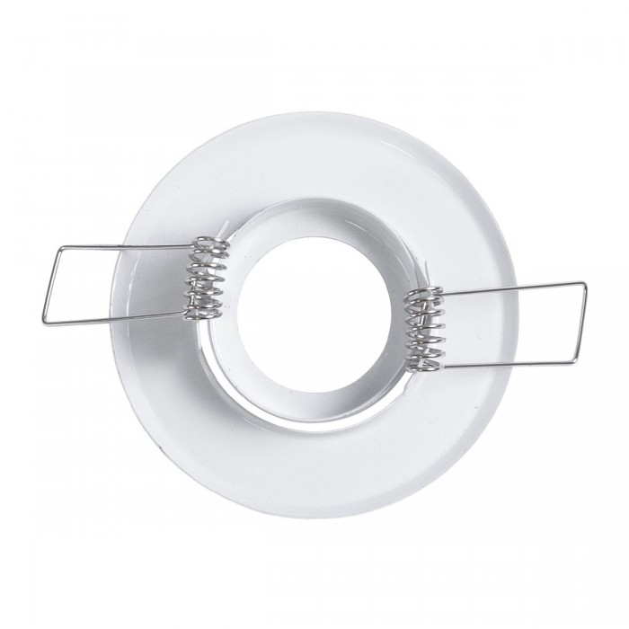 GLOBOSTAR® DELTA 77800 Χωνευτή Κινούμενη Βάση για Σποτ MR11 με Ντουί GU10/GU5.3 IP20 - Λευκό - Μ7 x Π7 x Υ2.1cm / Q5.5cm