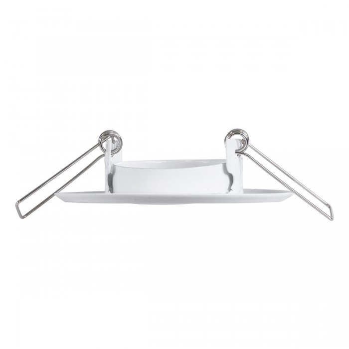 GLOBOSTAR® DELTA 77800 Χωνευτή Κινούμενη Βάση για Σποτ MR11 με Ντουί GU10/GU5.3 IP20 - Λευκό - Μ7 x Π7 x Υ2.1cm / Q5.5cm