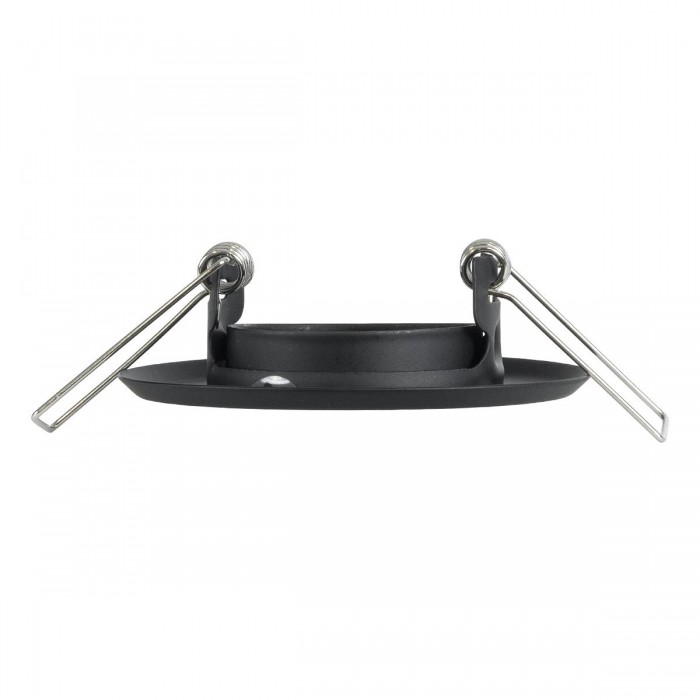 GLOBOSTAR® DELTA 77801 Χωνευτή Κινούμενη Βάση για Σποτ MR11 με Ντουί GU10/GU5.3 IP20 - Μαύρο Ματ - Μ7 x Π7 x Υ2.1cm / Q5.5cm