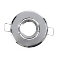 GLOBOSTAR® DELTA 77803 Χωνευτή Κινούμενη Βάση για Σποτ MR11 με Ντουί GU10/GU5.3 IP20 - Νίκελ Βούρτσας - Μ7 x Π7 x Υ2.1cm / Q5.5cm