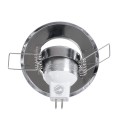 GLOBOSTAR® DELTA 77803 Χωνευτή Κινούμενη Βάση για Σποτ MR11 με Ντουί GU10/GU5.3 IP20 - Νίκελ Βούρτσας - Μ7 x Π7 x Υ2.1cm / Q5.5cm
