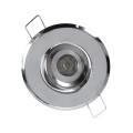 GLOBOSTAR® DELTA 77803 Χωνευτή Κινούμενη Βάση για Σποτ MR11 με Ντουί GU10/GU5.3 IP20 - Νίκελ Βούρτσας - Μ7 x Π7 x Υ2.1cm / Q5.5cm
