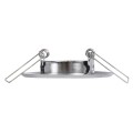 GLOBOSTAR® DELTA 77803 Χωνευτή Κινούμενη Βάση για Σποτ MR11 με Ντουί GU10/GU5.3 IP20 - Νίκελ Βούρτσας - Μ7 x Π7 x Υ2.1cm / Q5.5cm