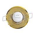 GLOBOSTAR® DELTA 77804 Χωνευτή Κινούμενη Βάση για Σποτ MR11 με Ντουί GU10/GU5.3 IP20 - Χρυσό Πλατίνα - Μ7 x Π7 x Υ2.1cm / Q5.5cm