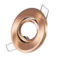 GLOBOSTAR® DELTA 77805 Χωνευτή Κινούμενη Βάση για Σποτ MR11 με Ντουί GU10/GU5.3 IP20 - Χάλκινο - Μ7 x Π7 x Υ2.1cm / Q5.5cm