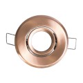 GLOBOSTAR® DELTA 77805 Χωνευτή Κινούμενη Βάση για Σποτ MR11 με Ντουί GU10/GU5.3 IP20 - Χάλκινο - Μ7 x Π7 x Υ2.1cm / Q5.5cm