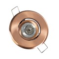 GLOBOSTAR® DELTA 77805 Χωνευτή Κινούμενη Βάση για Σποτ MR11 με Ντουί GU10/GU5.3 IP20 - Χάλκινο - Μ7 x Π7 x Υ2.1cm / Q5.5cm