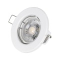 GLOBOSTAR® DELTA 77807 Χωνευτή Βάση για Σποτ MR16 με Ντουί GU10/GU5.3 IP20 - Λευκό - Μ8.3 x Π8.3 x Υ3.1cm / Q6cm