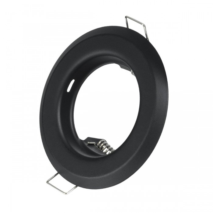 GLOBOSTAR® DELTA 77808 Χωνευτή Βάση για Σποτ MR16 με Ντουί GU10/GU5.3 IP20 - Μαύρο Ματ - Μ8.3 x Π8.3 x Υ3.1cm / Q6cm