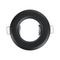 GLOBOSTAR® DELTA 77808 Χωνευτή Βάση για Σποτ MR16 με Ντουί GU10/GU5.3 IP20 - Μαύρο Ματ - Μ8.3 x Π8.3 x Υ3.1cm / Q6cm