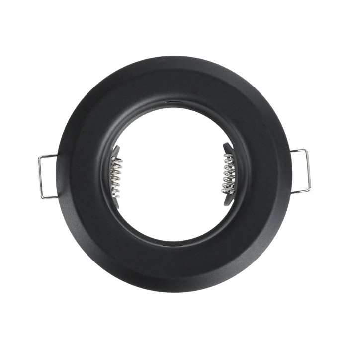 GLOBOSTAR® DELTA 77808 Χωνευτή Βάση για Σποτ MR16 με Ντουί GU10/GU5.3 IP20 - Μαύρο Ματ - Μ8.3 x Π8.3 x Υ3.1cm / Q6cm