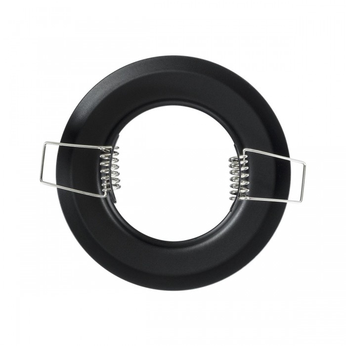 GLOBOSTAR® DELTA 77808 Χωνευτή Βάση για Σποτ MR16 με Ντουί GU10/GU5.3 IP20 - Μαύρο Ματ - Μ8.3 x Π8.3 x Υ3.1cm / Q6cm