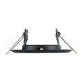 GLOBOSTAR® DELTA 77808 Χωνευτή Βάση για Σποτ MR16 με Ντουί GU10/GU5.3 IP20 - Μαύρο Ματ - Μ8.3 x Π8.3 x Υ3.1cm / Q6cm