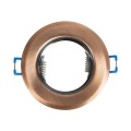 GLOBOSTAR® DELTA 77812 Χωνευτή Βάση για Σποτ MR16 με Ντουί GU10/GU5.3 IP20 - Χάλκινο - Μ8.3 x Π8.3 x Υ3.1cm / Q6cm