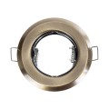 GLOBOSTAR® DELTA 77813 Χωνευτή Βάση για Σποτ MR16 με Ντουί GU10/GU5.3 IP20 - Μπρούτζινο - Μ8.3 x Π8.3 x Υ3.1cm / Q6cm