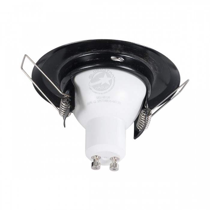 GLOBOSTAR® DELTA 77813 Χωνευτή Βάση για Σποτ MR16 με Ντουί GU10/GU5.3 IP20 - Μπρούτζινο - Μ8.3 x Π8.3 x Υ3.1cm / Q6cm