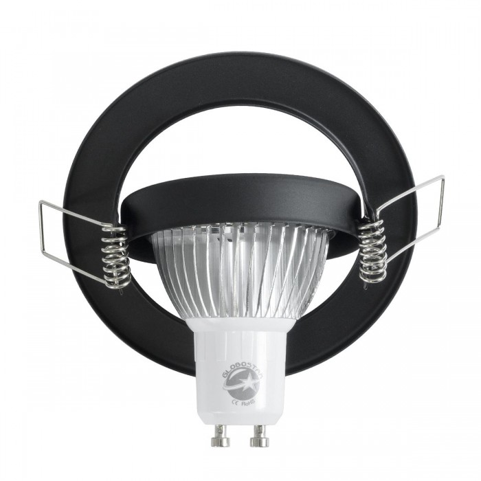 GLOBOSTAR® DELTA 77815 Χωνευτή Κινούμενη Βάση για Σποτ MR16 με Ντουί GU10/GU5.3 IP20 - Μαύρο Ματ - Μ9.2 x Π9.2 x Υ2.8cm / Q7.6cm GLOBOSTAR® DELTA 77815 Χωνευτή Κινούμενη Βάση για Σποτ MR16 με Ντουί GU10/GU5.3 IP20 - Μαύρο Ματ - Μ9.2 x Π9.2 x Υ2.8cm / Q7.6cm