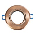 GLOBOSTAR® DELTA 77819 Χωνευτή Κινούμενη Βάση για Σποτ MR16 με Ντουί GU10/GU5.3 IP20 - Χάλκινο - Μ9.2 x Π9.2 x Υ2.8cm / Q7.6cm