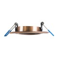 GLOBOSTAR® DELTA 77819 Χωνευτή Κινούμενη Βάση για Σποτ MR16 με Ντουί GU10/GU5.3 IP20 - Χάλκινο - Μ9.2 x Π9.2 x Υ2.8cm / Q7.6cm