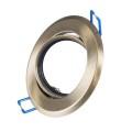 GLOBOSTAR® DELTA 77820 Χωνευτή Κινούμενη Βάση για Σποτ MR16 με Ντουί GU10/GU5.3 IP20 - Μπρούτζινο - Μ9.2 x Π9.2 x Υ2.8cm / Q7.6cm
