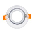 GLOBOSTAR® ALPHA 77830 Χωνευτή Κινούμενη Βάση για Σποτ MR16 με Ντουί GU10/GU5.3 IP20 - Λευκό - Μ9.4 x Π9.4 x Υ4.2cm / Q8.3cm
