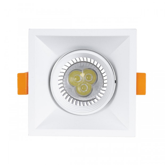 GLOBOSTAR® ALPHA 77832 Χωνευτή Κινούμενη Βάση για Σποτ MR16 με Ντουί GU10/GU5.3 IP20 - Λευκό - Μ9 x Π9 x Υ4.5cm / Q8.3cm GLOBOSTAR® ALPHA 77832 Χωνευτή Κινούμενη Βάση για Σποτ MR16 με Ντουί GU10/GU5.3 IP20 - Λευκό - Μ9 x Π9 x Υ4.5cm / Q8.3cm