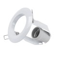GLOBOSTAR® ACIDA 77844 Χωνευτή Βάση για Σποτ R63 με Ντουί E27 IP20 - Λευκό - Μ11 x Π11 x Υ11cm / Q9cm