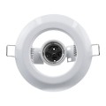GLOBOSTAR® ACIDA 77844 Χωνευτή Βάση για Σποτ R63 με Ντουί E27 IP20 - Λευκό - Μ11 x Π11 x Υ11cm / Q9cm