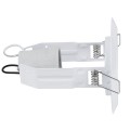 GLOBOSTAR® ACIDA 77844 Χωνευτή Βάση για Σποτ R63 με Ντουί E27 IP20 - Λευκό - Μ11 x Π11 x Υ11cm / Q9cm