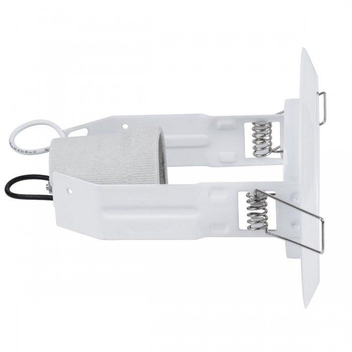 GLOBOSTAR® ACIDA 77844 Χωνευτή Βάση για Σποτ R63 με Ντουί E27 IP20 - Λευκό - Μ11 x Π11 x Υ11cm / Q9cm