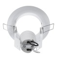 GLOBOSTAR® ACIDA 77844 Χωνευτή Βάση για Σποτ R63 με Ντουί E27 IP20 - Λευκό - Μ11 x Π11 x Υ11cm / Q9cm