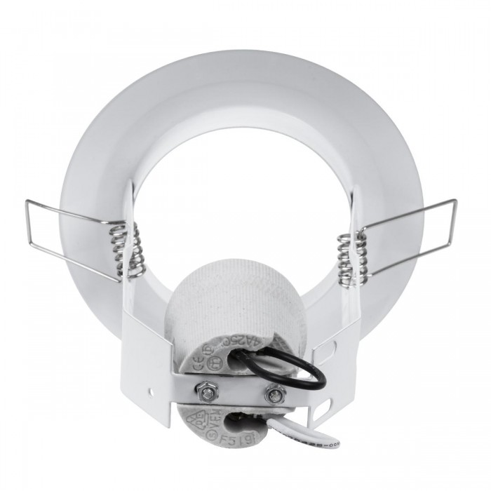 GLOBOSTAR® ACIDA 77844 Χωνευτή Βάση για Σποτ R63 με Ντουί E27 IP20 - Λευκό - Μ11 x Π11 x Υ11cm / Q9cm
