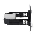 GLOBOSTAR® ACIDA 77845 Χωνευτή Βάση για Σποτ R63 με Ντουί E27 IP20 - Μαύρο Ματ - Μ11 x Π11 x Υ11cm / Q9cm