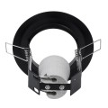 GLOBOSTAR® ACIDA 77845 Χωνευτή Βάση για Σποτ R63 με Ντουί E27 IP20 - Μαύρο Ματ - Μ11 x Π11 x Υ11cm / Q9cm