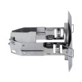 GLOBOSTAR® ACIDA 77847 Χωνευτή Βάση για Σποτ R63 με Ντουί E27 IP20 - Νίκελ Χρώμιο - Μ11 x Π11 x Υ11cm / Q9cm