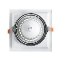 GLOBOSTAR® VITA 77852 Χωνευτή Κινούμενη Βάση για Σποτ AR111 για Ντουί GU10/GU5.3 IP20 - Λευκό - Μ18 x Π18 x Υ4.5cm / Q17.5 x 17.5cm
