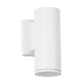 GLOBOSTAR® WALLY 77870 Μοντέρνο Φωτιστικό Τοίχου - Απλίκα με Ντουί 1 x GU10 AC 220-240V Αδιάβροχο IP65 - Λευκό Ματ - Μ6.4 x Π11 x Υ17cm