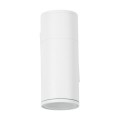 GLOBOSTAR® WALLY 77870 Μοντέρνο Φωτιστικό Τοίχου - Απλίκα με Ντουί 1 x GU10 AC 220-240V Αδιάβροχο IP65 - Λευκό Ματ - Μ6.4 x Π11 x Υ17cm