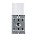 GLOBOSTAR® WALLY 77870 Μοντέρνο Φωτιστικό Τοίχου - Απλίκα με Ντουί 1 x GU10 AC 220-240V Αδιάβροχο IP65 - Λευκό Ματ - Μ6.4 x Π11 x Υ17cm