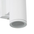 GLOBOSTAR® WALLY 77870 Μοντέρνο Φωτιστικό Τοίχου - Απλίκα με Ντουί 1 x GU10 AC 220-240V Αδιάβροχο IP65 - Λευκό Ματ - Μ6.4 x Π11 x Υ17cm