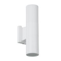 GLOBOSTAR® WALLY 77871 Μοντέρνο Φωτιστικό Τοίχου - Απλίκα με Ντουί 2 x GU10 AC 220-240V Αδιάβροχο IP65 - Λευκό Ματ - Μ6.4 x Π11 x Υ25cm