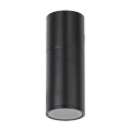 GLOBOSTAR® WALLY 77872 Μοντέρνο Φωτιστικό Τοίχου - Απλίκα με Ντουί 1 x GU10 AC 220-240V Αδιάβροχο IP65 - Μαύρο Ματ - Μ6.4 x Π11 x Υ17cm