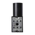 GLOBOSTAR® WALLY 77872 Μοντέρνο Φωτιστικό Τοίχου - Απλίκα με Ντουί 1 x GU10 AC 220-240V Αδιάβροχο IP65 - Μαύρο Ματ - Μ6.4 x Π11 x Υ17cm