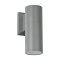 GLOBOSTAR® WALLY 77874 Μοντέρνο Φωτιστικό Τοίχου - Απλίκα με Ντουί 1 x GU10 AC 220-240V Αδιάβροχο IP65 - Γκρι - Μ6.4 x Π11 x Υ17cm