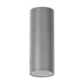 GLOBOSTAR® WALLY 77874 Μοντέρνο Φωτιστικό Τοίχου - Απλίκα με Ντουί 1 x GU10 AC 220-240V Αδιάβροχο IP65 - Γκρι - Μ6.4 x Π11 x Υ17cm