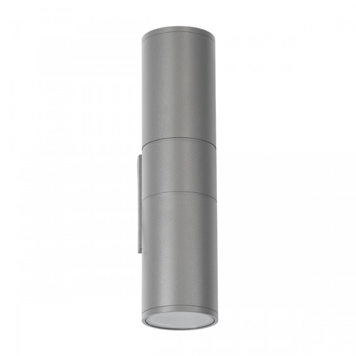 GLOBOSTAR® WALLY 77875 Μοντέρνο Φωτιστικό Τοίχου - Απλίκα με Ντουί 2 x GU10 AC 220-240V Αδιάβροχο IP65 - Γκρι Ματ - Μ6.4 x Π11 x Υ25cm GLOBOSTAR® WALLY 77875 Μοντέρνο Φωτιστικό Τοίχου - Απλίκα με Ντουί 2 x GU10 AC 220-240V Αδιάβροχο IP65 - Γκρι Ματ - Μ6.4 x Π11 x Υ25cm