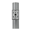 GLOBOSTAR® WALLY 77875 Μοντέρνο Φωτιστικό Τοίχου - Απλίκα με Ντουί 2 x GU10 AC 220-240V Αδιάβροχο IP65 - Γκρι Ματ - Μ6.4 x Π11 x Υ25cm