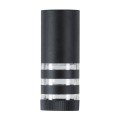 GLOBOSTAR® ORION 77882 Μοντέρνο Φωτιστικό Τοίχου - Απλίκα με Ντουί 1 x GU10 AC 220-240V Αδιάβροχο IP65 - Μαύρο Ματ - Μ9 x Π15 x Υ23.2cm